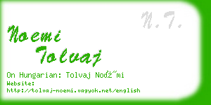 noemi tolvaj business card